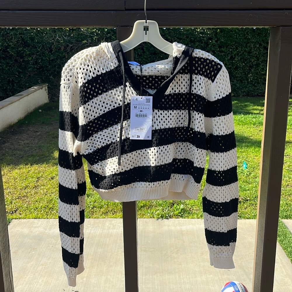 Zara mid-riff sweater.